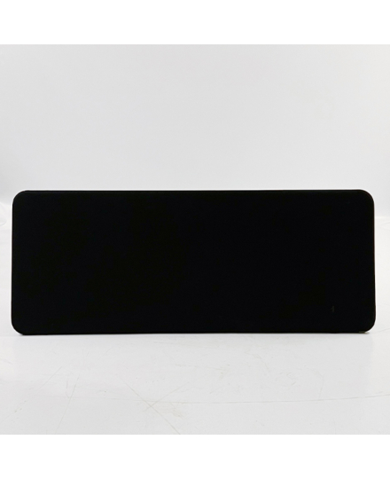 Begagnad bordskärm Abstracta 1600x30x400 mm, Svart, omklädd