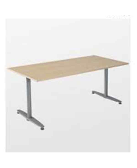 Begagnat höj och sänkbart bord, Elektrisk 1200x800 mm, Björk laminat / Grått