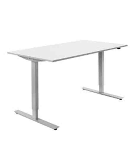 Begagnat höj och sänkbart bord, Elektrisk 1200x800 mm, Vit laminat / Vitt